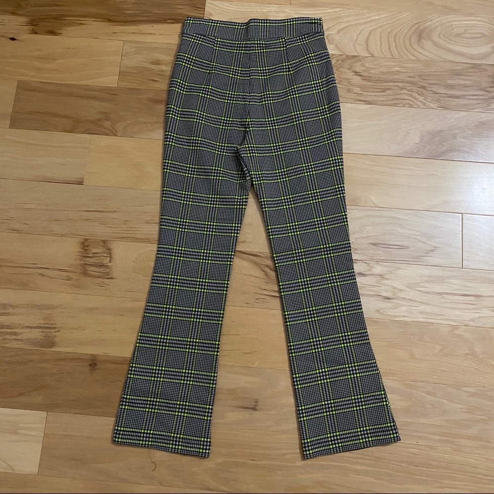 Gingham Plaid Flare Leg Pants! - Picture 3 of 4